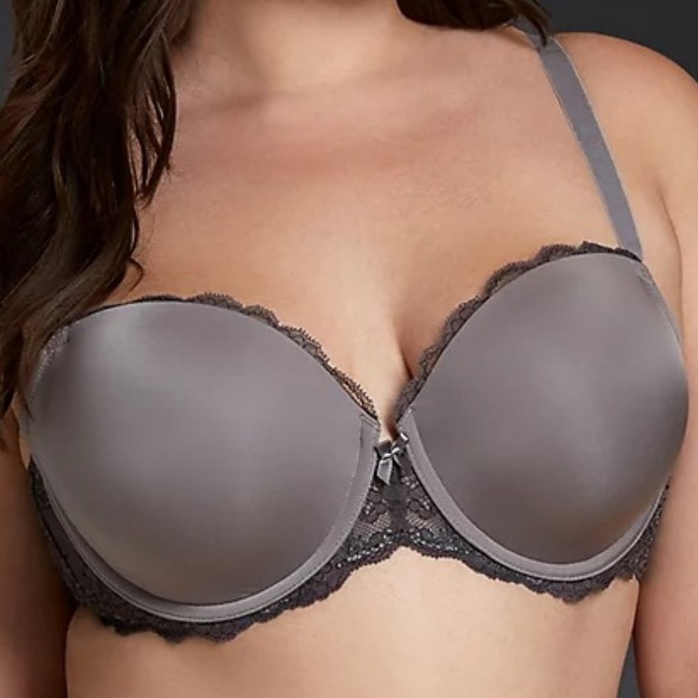 Torrid Lace Sides Push-Up Demi Bra, sz 46C, NWT